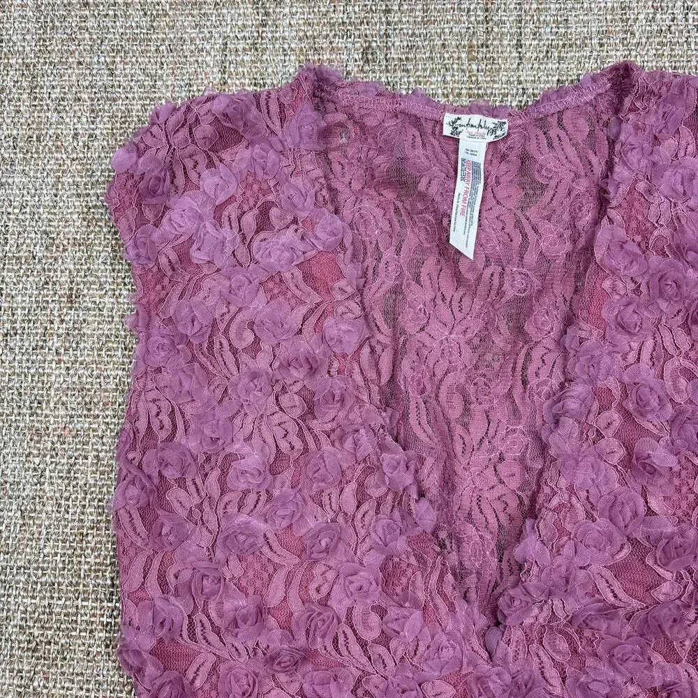 🌸 Intimately Free People | Size Small | Mauve Lace Bodysuit